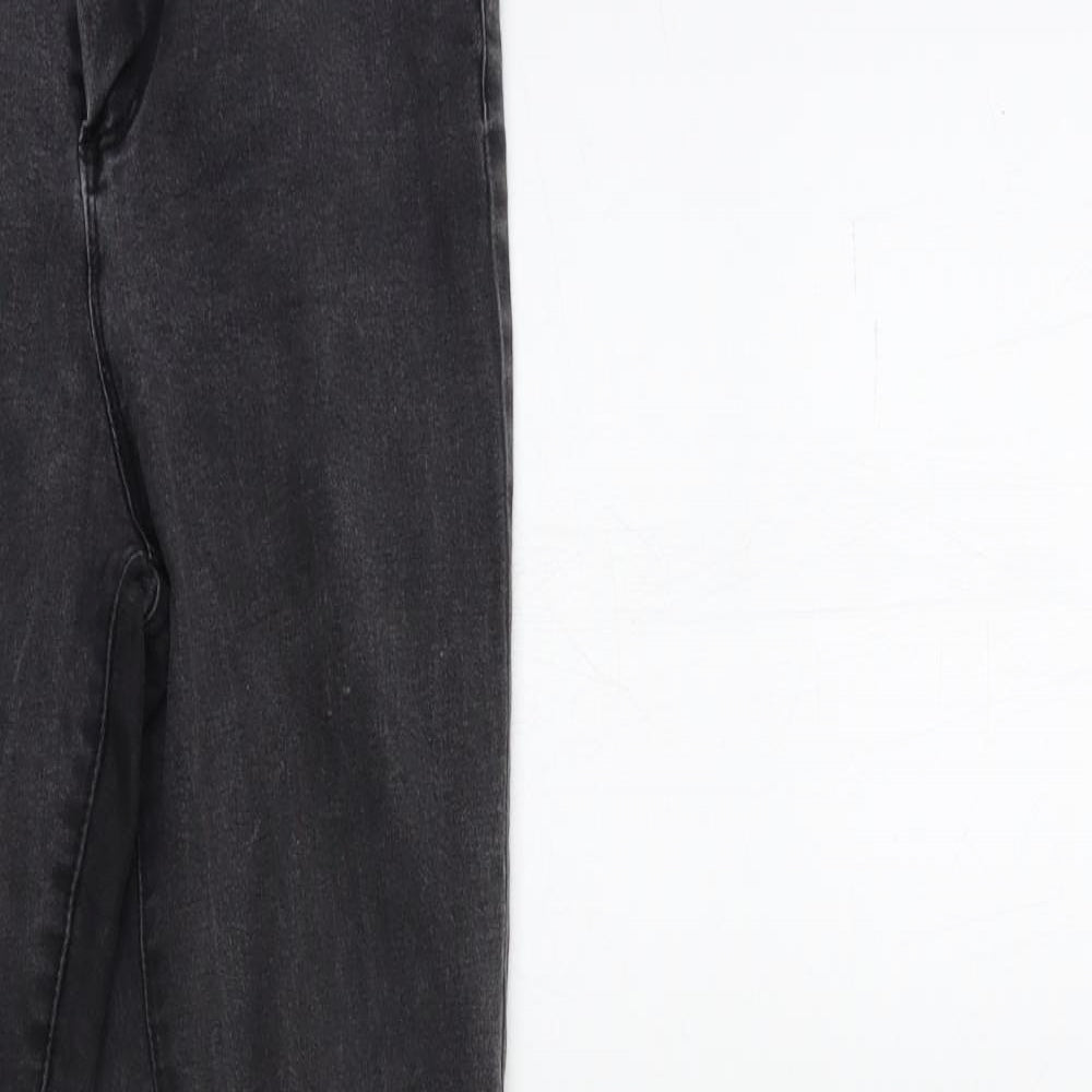 Denim & Co. Womens Grey  Denim Skinny Jeans Size 12 L28 in