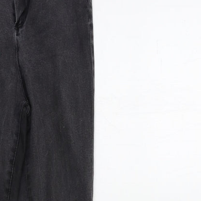 Denim & Co. Womens Grey  Denim Skinny Jeans Size 12 L28 in