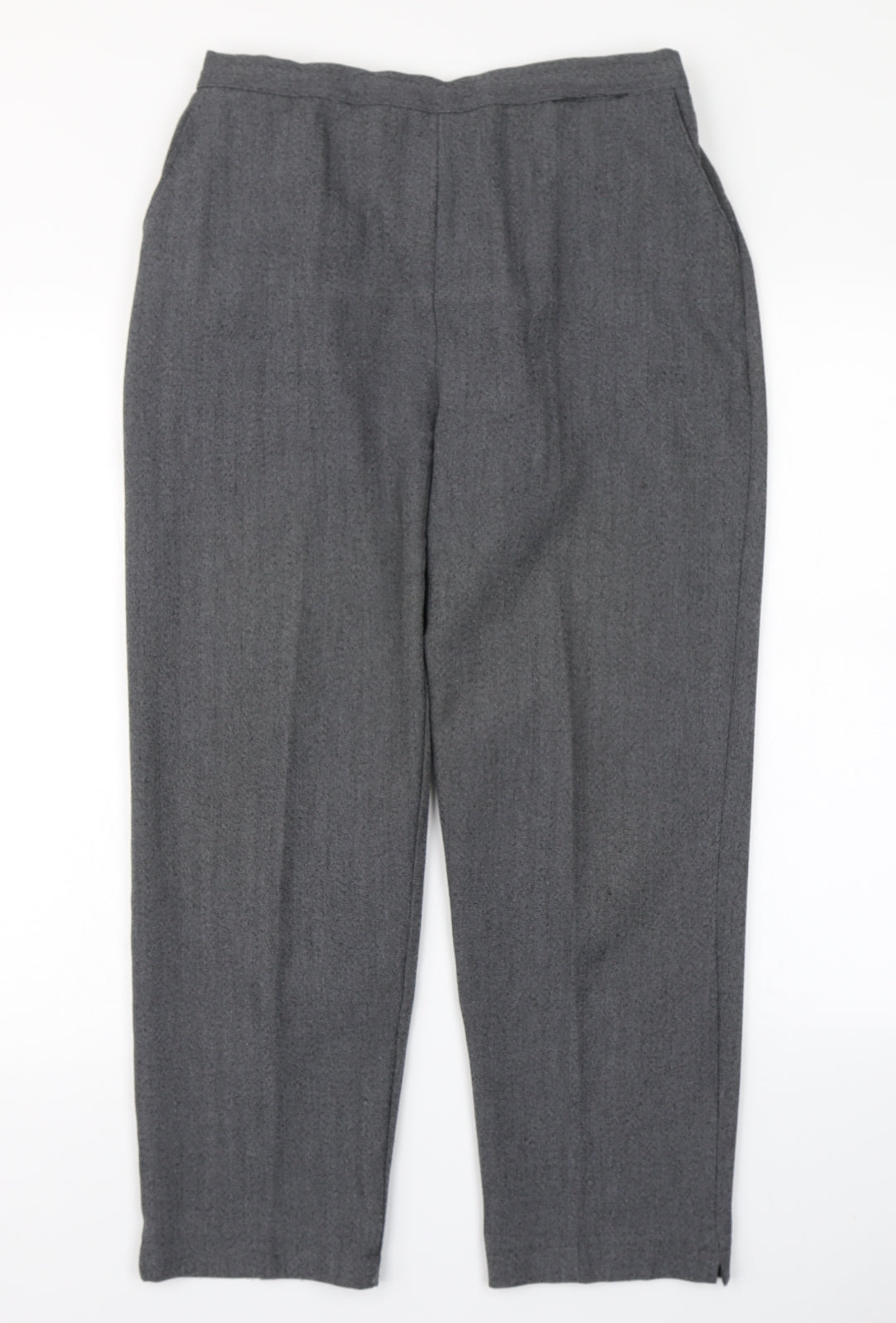 Womens UK Size 16 Emma Collection Regular Fit Dress Pants Grey Trousers