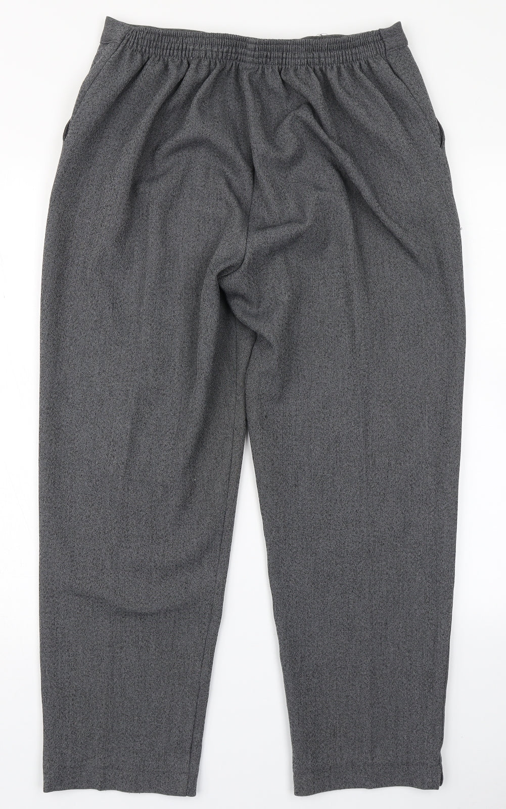 Womens UK Size 16 Emma Collection Regular Fit Dress Pants Grey Trousers