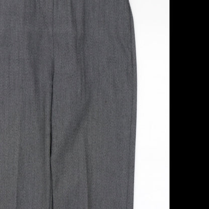 Womens UK Size 16 Emma Collection Regular Fit Dress Pants Grey Trousers