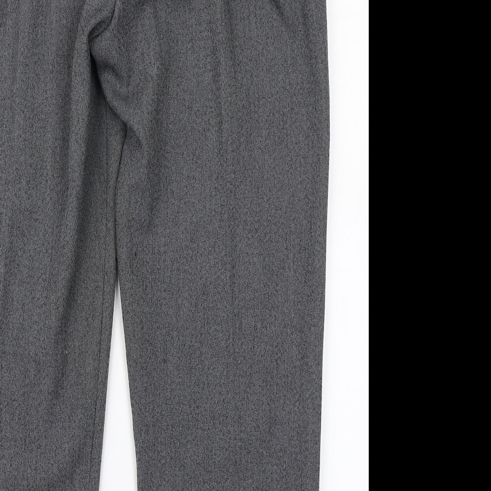 Womens UK Size 16 Emma Collection Regular Fit Dress Pants Grey Trousers