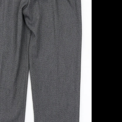 Womens UK Size 16 Emma Collection Regular Fit Dress Pants Grey Trousers