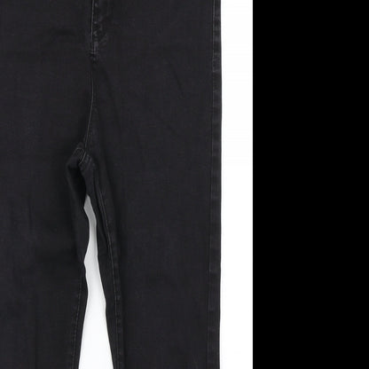 Denim Co Womens Black  Denim Skinny Jeans Size 14 L24 in