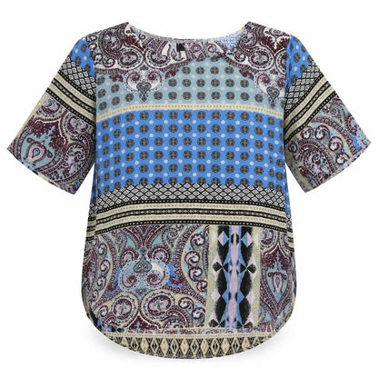 Womens UK Size 8 Missguided Blue Basic Blouse