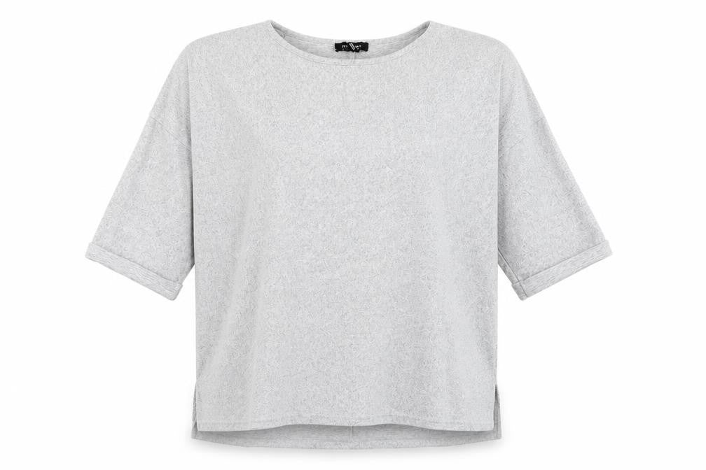 Womens UK Size M New Look Grey Basic T-Shirt