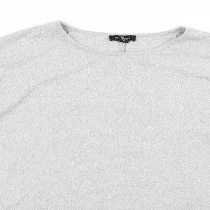 Womens UK Size M New Look Grey Basic T-Shirt