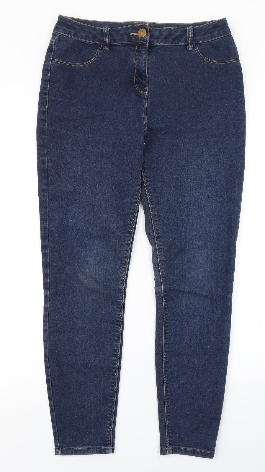 /Denim Womens Blue  Denim Straight Jeans Size 12 L26 in