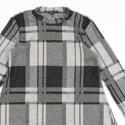 Atmosphere Womens Black Plaid  Fit & Flare  Size 8