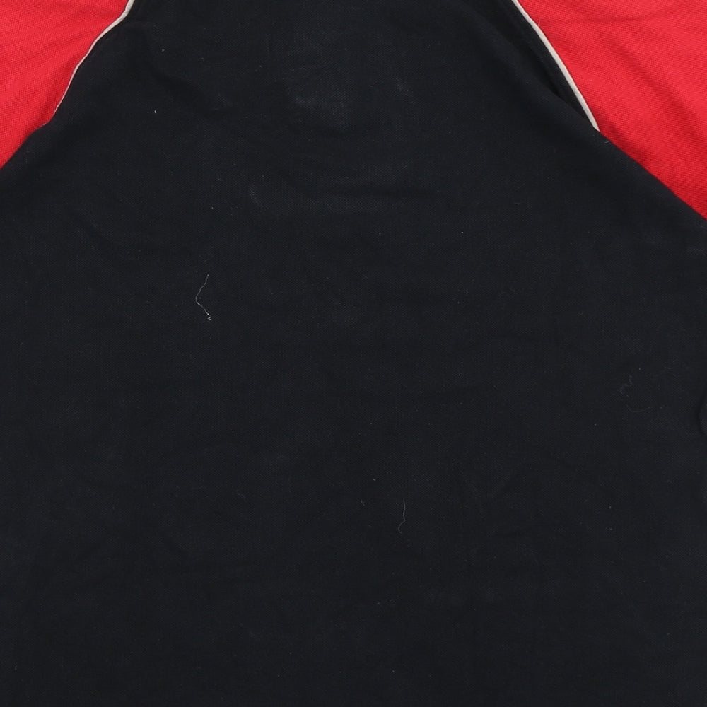 Kariban Mens Black Colourblock   Polo Size L