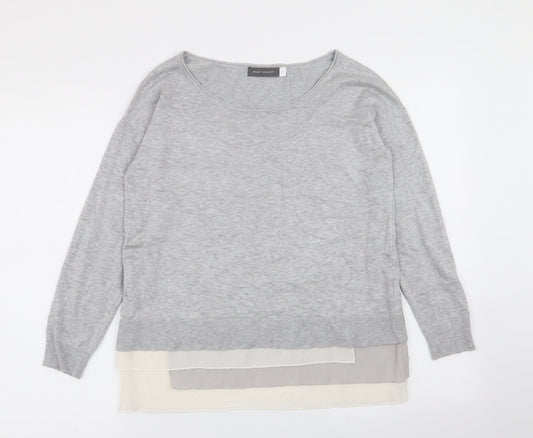 mint velevet Womens Grey   Pullover Jumper Size 10