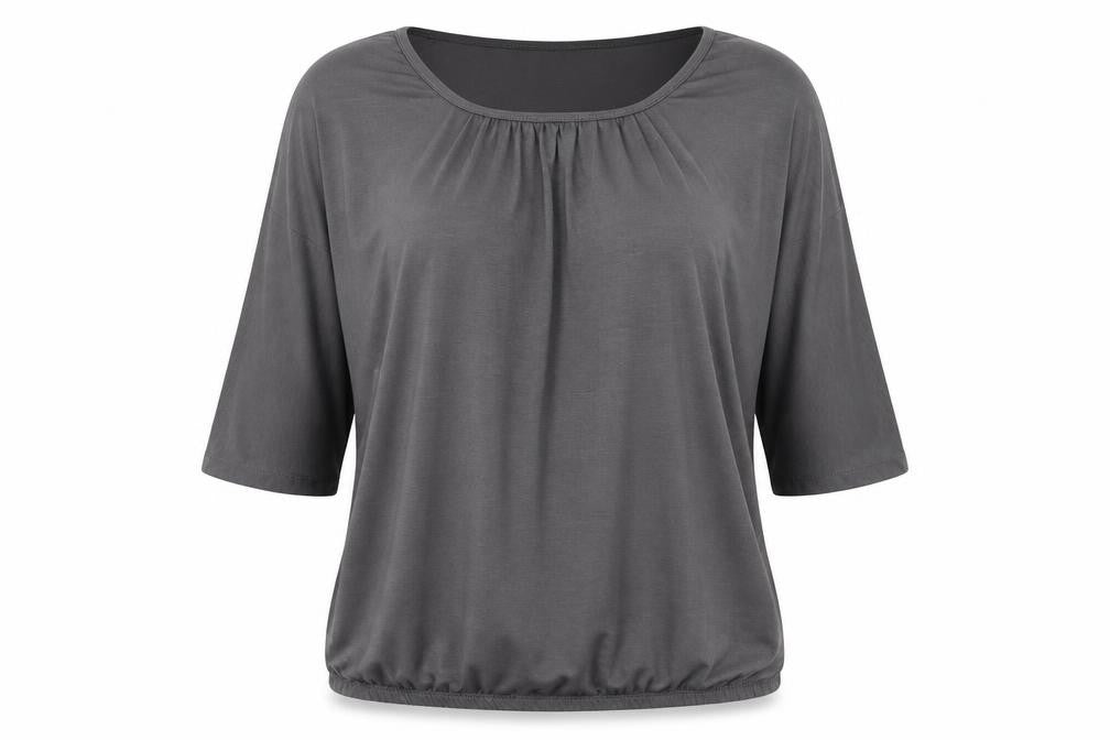 Womens UK Size M Rainbow Grey Basic T-Shirt
