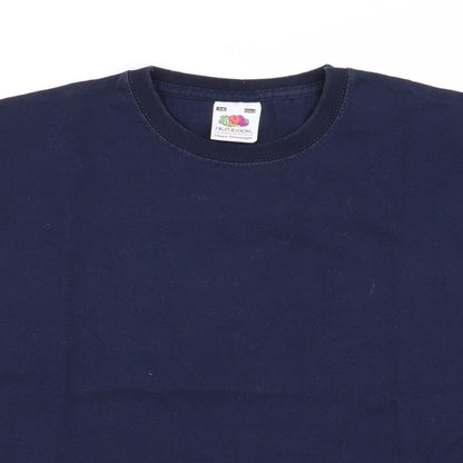 fruit the loom Boys Blue   Basic T-Shirt Size 7-8 Years