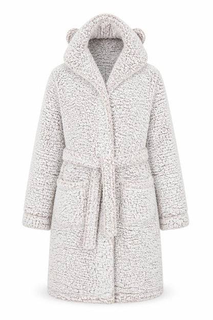 F&F Girls Beige Solid  Top Robe Size 7-8 Years