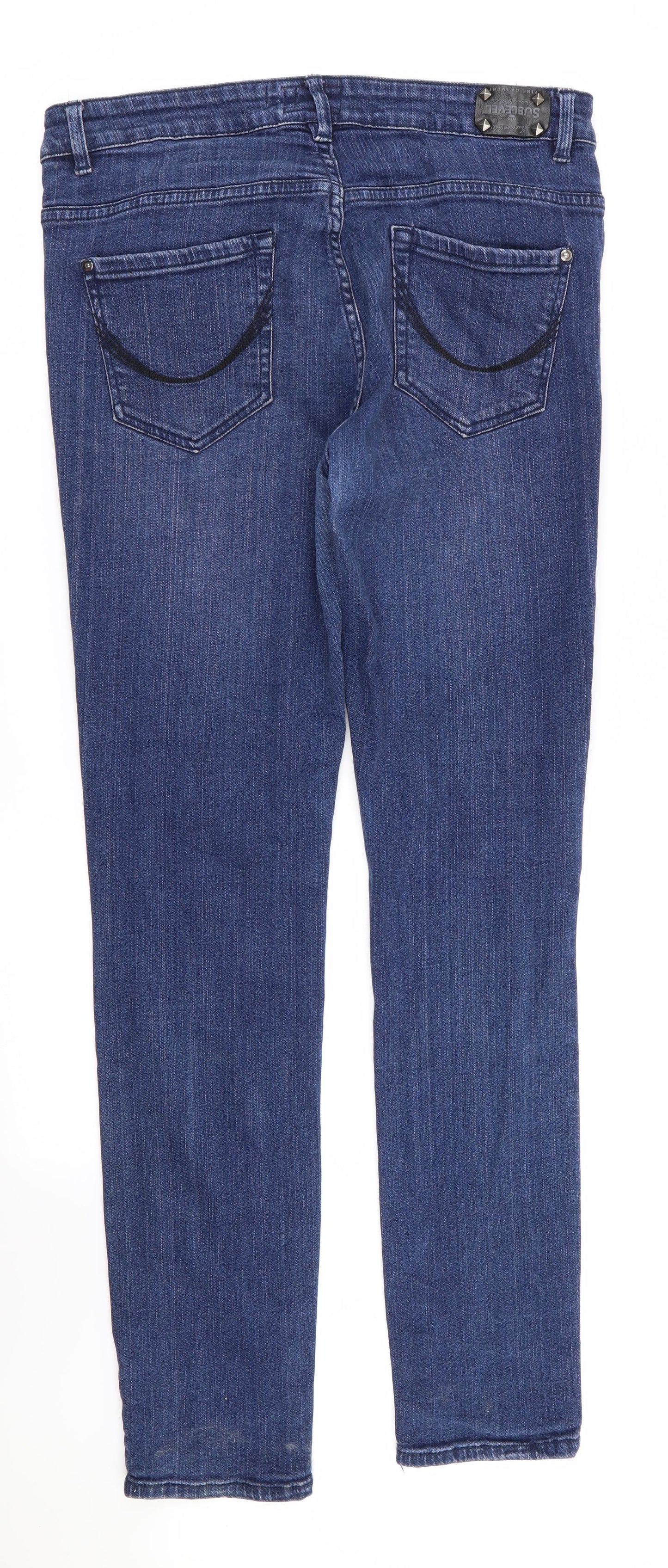 siblevel Womens Blue   Skinny Jeans Size XL L32 in
