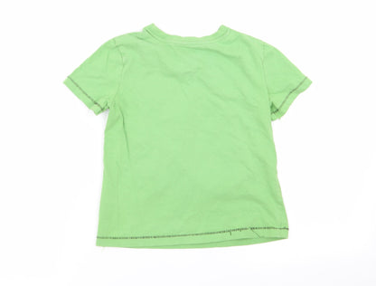 Cherokee Boys Green   Basic T-Shirt Size 4-5 Years