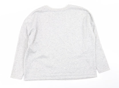 Womens UK Size L Papaya Grey Pullover Jumper