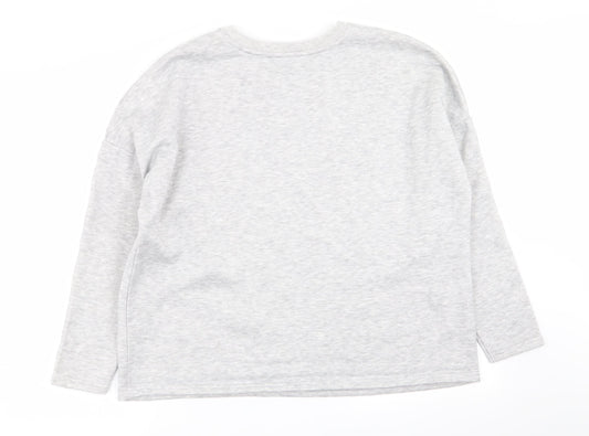 Womens UK Size L Papaya Grey Pullover Jumper