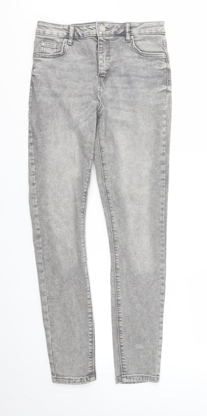DENIM&CO Womens Grey   Skinny Jeans Size 12 L28 in