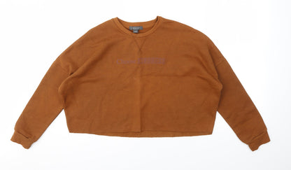 Primark Womens Orange   Pullover Jumper Size S