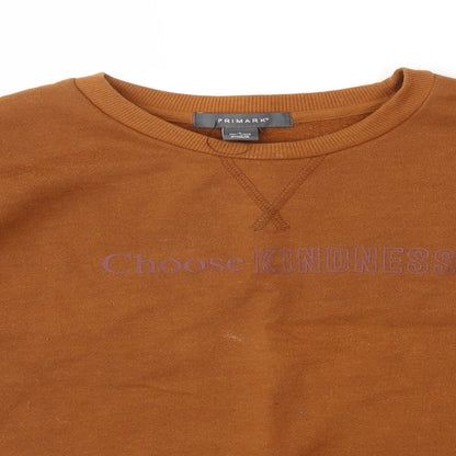 Primark Womens Orange   Pullover Jumper Size S