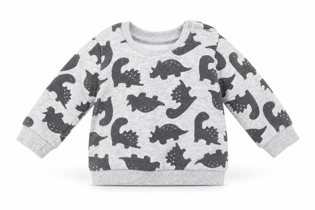 Matalan Boys Grey Animal Print  Pullover Jumper Size 0-3 Months
