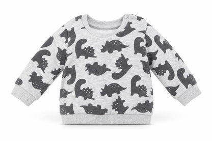 Matalan Boys Grey Animal Print  Pullover Jumper Size 0-3 Months