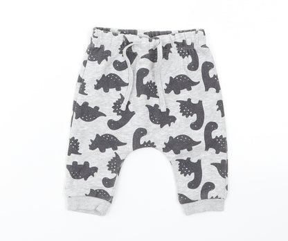 Matalan Boys Grey Animal Print  Pullover Jumper Size 0-3 Months