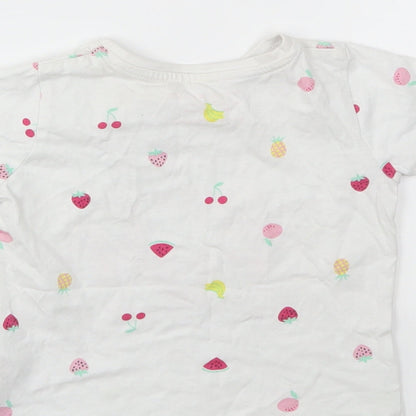 Primark Girls Multicoloured Geometric  Basic T-Shirt Size 12-18 Months