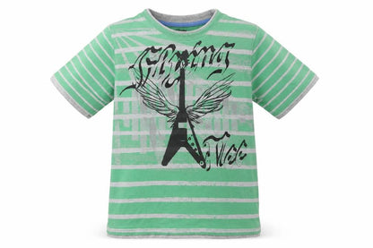 Urban Boys Multicoloured Striped  Basic T-Shirt Size 9 Years