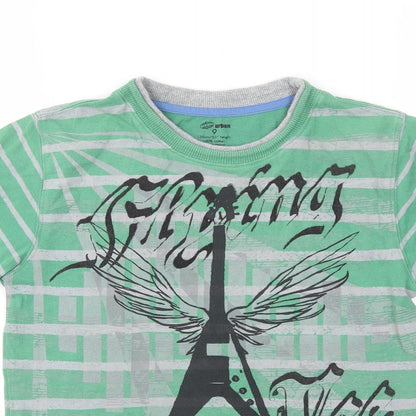Urban Boys Multicoloured Striped  Basic T-Shirt Size 9 Years