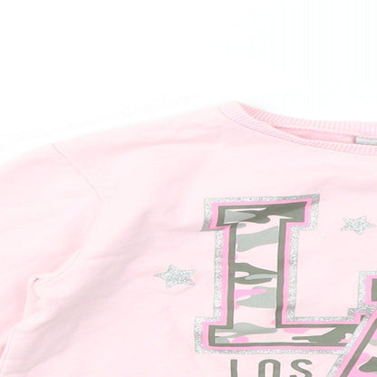 Matalan Girls Pink   Pullover Jumper Size 7 Years