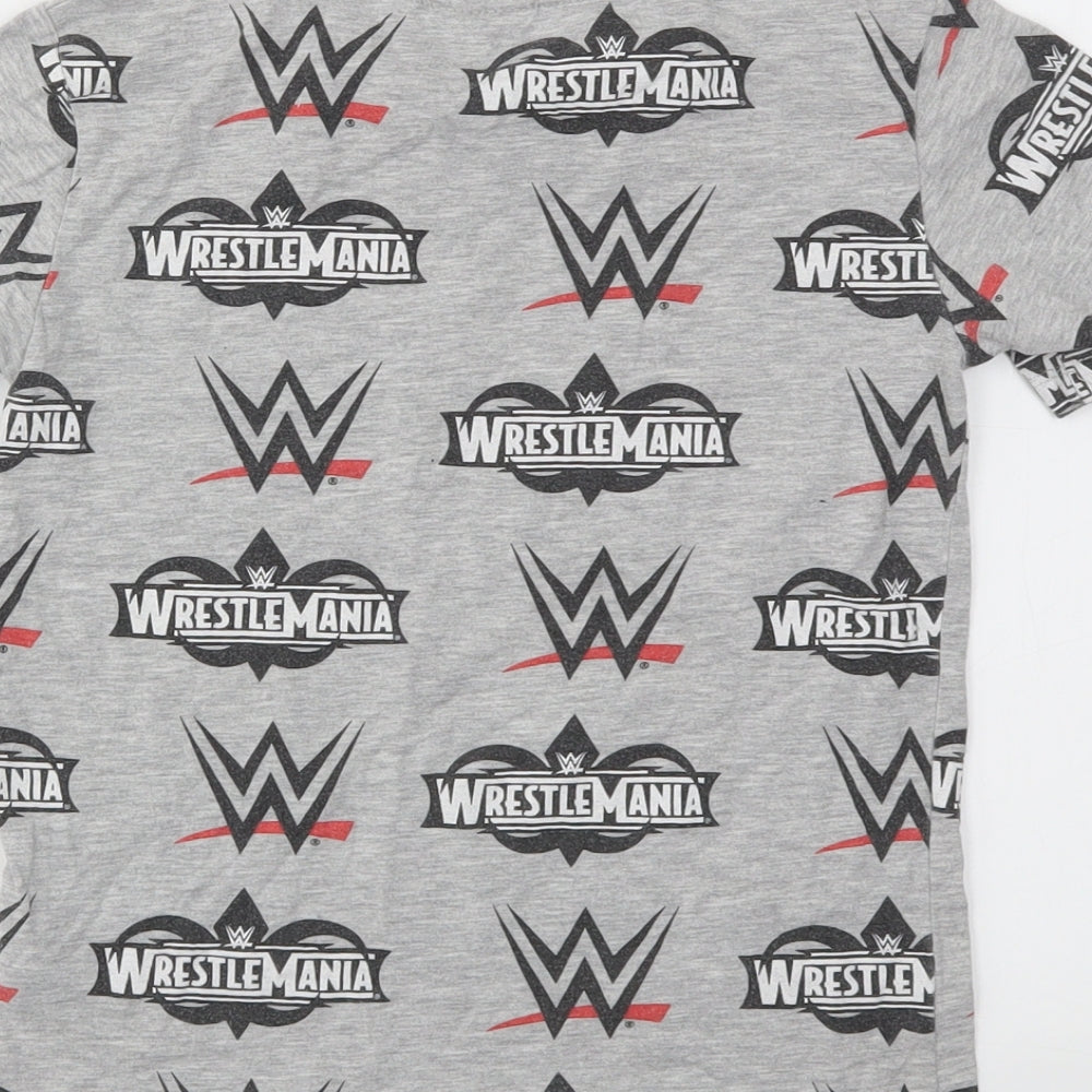 NEXT Boys Grey Geometric  Basic T-Shirt Size 6 Years