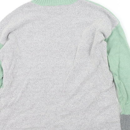 Womens UK Size XS Oasis Green Pullover Jumper
