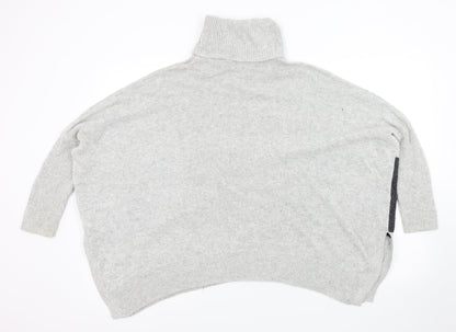 Womens UK Size M QED London Grey Pullover Jumper