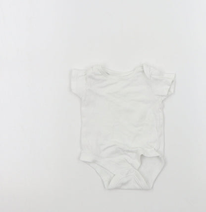 TU Baby White   Babygrow One-Piece Size 0-3 Months