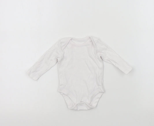 Nutmeg Baby White Colourblock  Babygrow One-Piece Size 0-3 Months