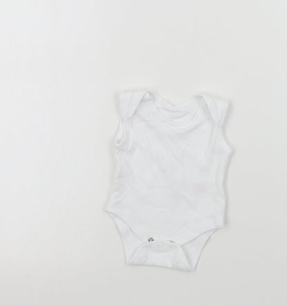 Primark Baby White Colourblock  Babygrow One-Piece Size Newborn