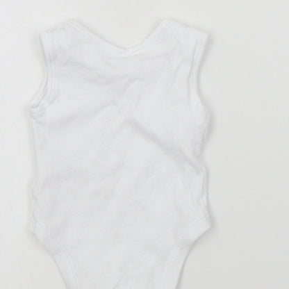 Primark Baby White Colourblock  Babygrow One-Piece Size Newborn
