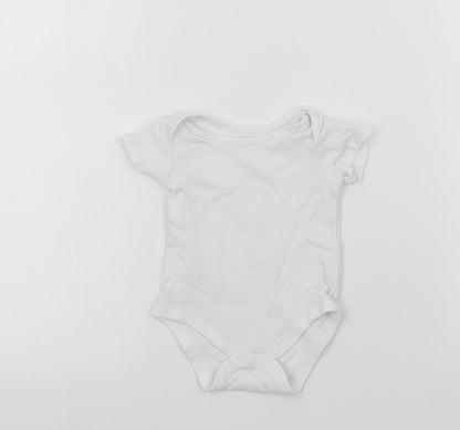 TU Baby White Colourblock  Babygrow One-Piece Size 0-3 Months