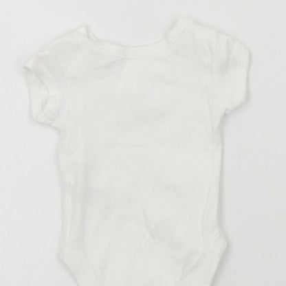 M&S Baby White Colourblock  Babygrow One-Piece Size Newborn