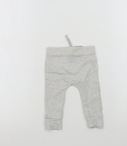 George Baby Green Striped  Jogger Leggings Size 3-6 Months