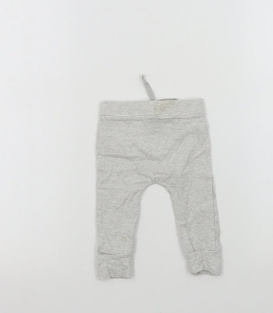 George Baby Green Striped  Jogger Leggings Size 3-6 Months