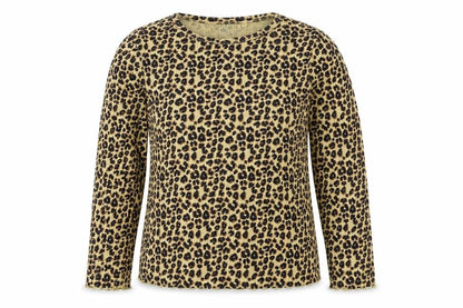 Front view of Next girls’ brown camouflage basic t-shirt, size 2-3, years