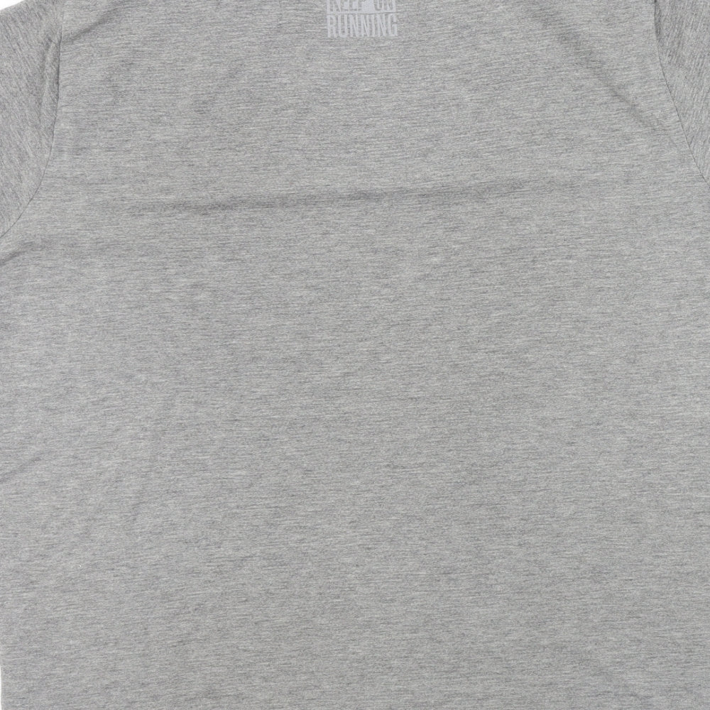 Crivit Mens Grey Colourblock   T-Shirt Size L
