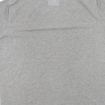 Crivit Mens Grey Colourblock   T-Shirt Size L