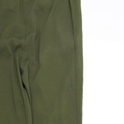 Womens UK Size 8 H&M Regular Fit Dress Pants Green Trousers