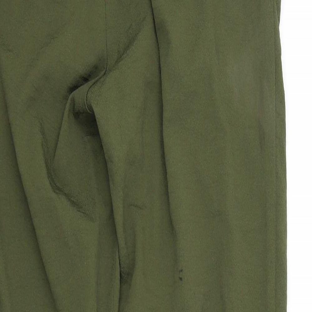 Womens UK Size 8 H&M Regular Fit Dress Pants Green Trousers