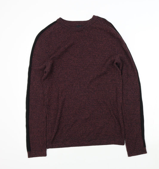 River Island Mens Purple   Pullover Jumper Size M