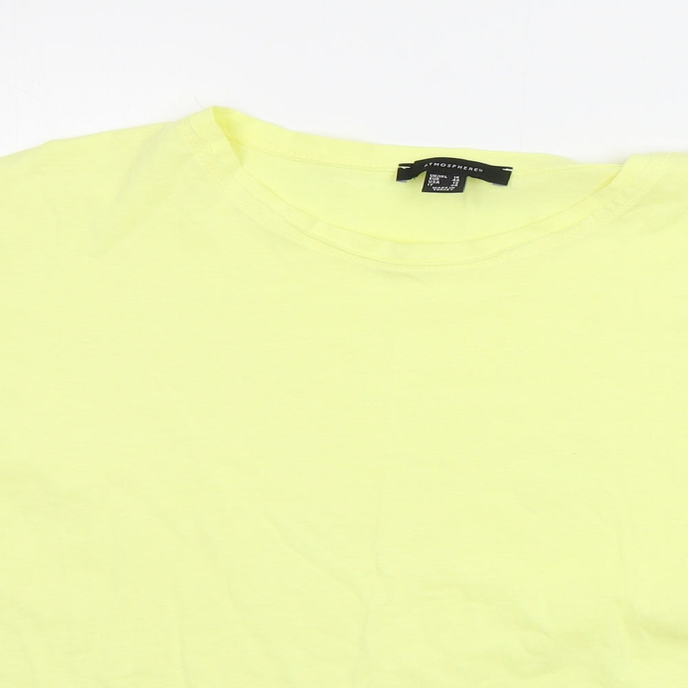 Atmosphere Womens Yellow   Basic T-Shirt Size 16